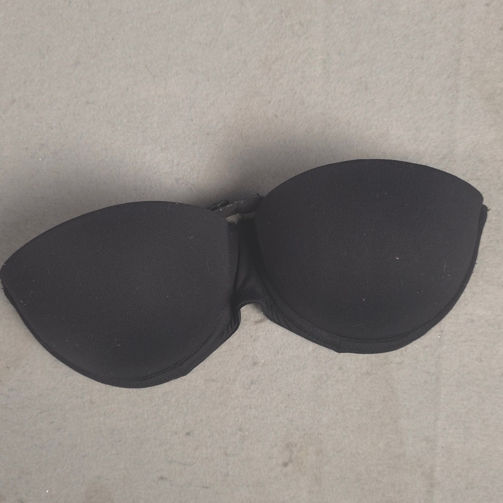 PINK Victoria's Secret Strapless Bra Push Up Black‎ Padded Size 32C